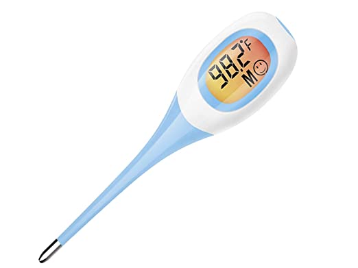 Oral Thermometer for Fever Test, Body Temperature Oral Rectal Underarm Fever Indicator for Adults Kids,0.8s Fast Reading Pink