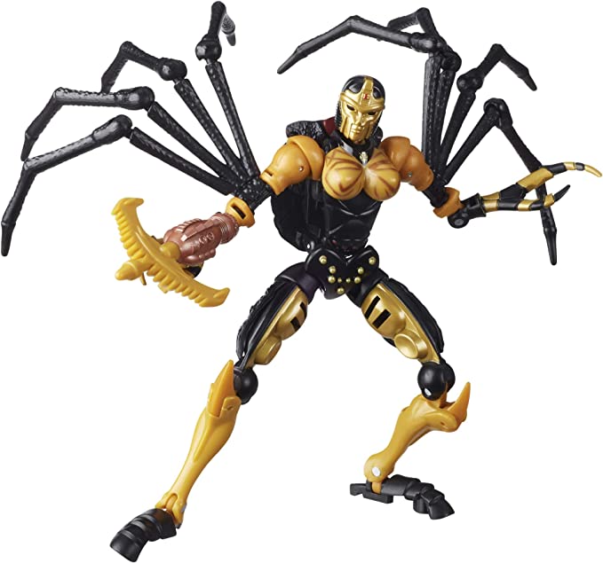 Transformers Toys Generations War for Cybertron: Kingdom Deluxe WFC-K5 Blackarachnia Action Figure - Kids Ages 8 and Up, 5.5-inch