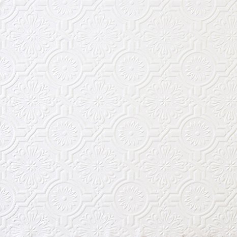 Brewster 148-32817 Paintable Solutions III Victorian Tin Ceiling Paintable Wallpaper