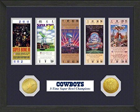 Highland Mint Dallas Cowboys Super Bowl Champions Ticket Collection