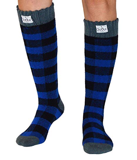 Pudus Womens Warm Tall Boot Socks W 6-10 Fleece-Lined Crew-Length Winter Socks