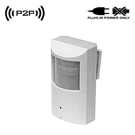 Wireless Spy Camera with WiFi Digital IP Signal, Recording & Remote Internet Access (Camera Hidden in PIR Motion Detector)