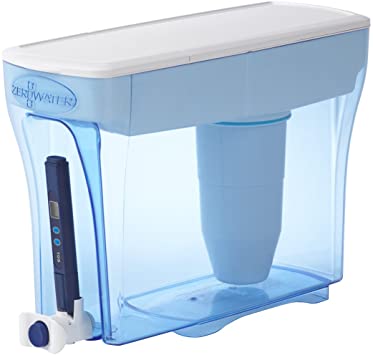 ZeroWater 23 Cup Dispenser with Free Water Quality Meter BPA-Free NSF Certified to Reduce Lead and Other Heavy Metals