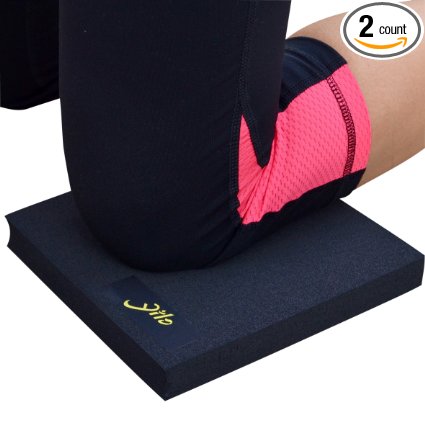 The Original Yilo | Set of two engineered foam pads for yoga | 1 in (25 mm) thick | Eliminate knee, wrist, elbow, and other pain from your practice