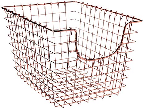 Spectrum Diversified Scoop Storage Basket, Small, Copper