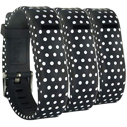 HopCentury Replacement for Wrist Band of Fitbit Flex Tracker - Dot Pattern