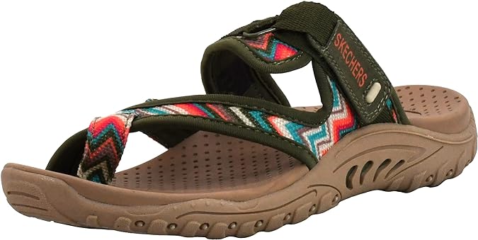 Skechers Women's Reggae-Zig Swag Flip-Flop Sandals