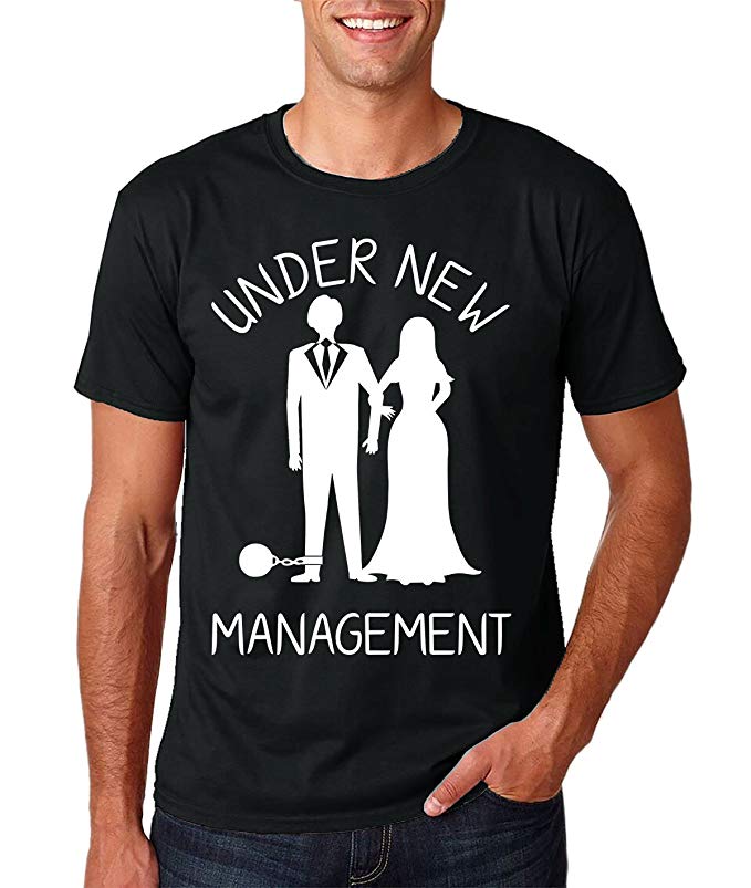 Funnwear Under New Management - Funny Bacholerette Party Wedding Eve Novelty Premium Men's T-Shirt