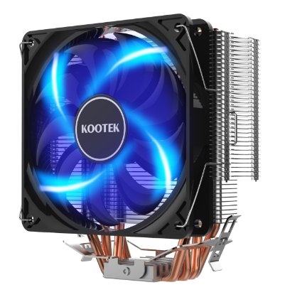 Kootek KC01 - High Performance 120mm CPU Cooler with 4 Direct Contact Heat Pipes / Aluminum Fins Computer Fan