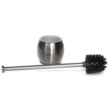 Toilet Tree Modern Deluxe Freestanding Cleaning Tools (Gun Metal, Toilet Brush 6.5” x 6.5” x 18.5”)