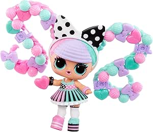 LOL Surprise Hair Beads Tots with 60  Hair Beads, Collectible Doll, DIY Hairstyles, Hair Beads Doll - Great Gift for Girls Age 3