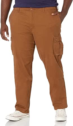 Amazon Essentials Men's Straight-Fit Stretch Cargo Pant (Available in Big & Tall)