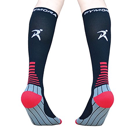 Compression Socks (Cushioned, Graduated Compression, Unisex for Men and Women) (Ideal for Sports, Work, Flight, Pregnancy)