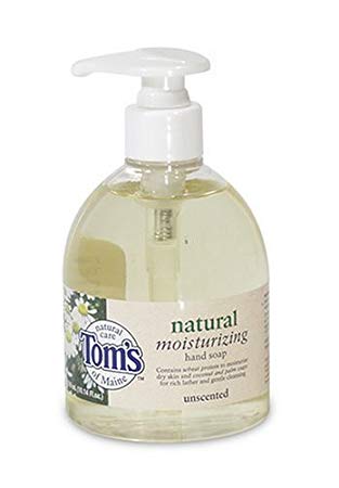 Tom's of Maine Natural Moisturizing Hand Soap, Unscented, 10.14-Ounce Pump (Pack of 4)