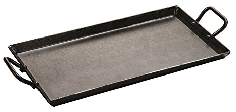 Lodge CRSGR18 Carbon Steel Griddle, Pre-Seasoned, 18-inch