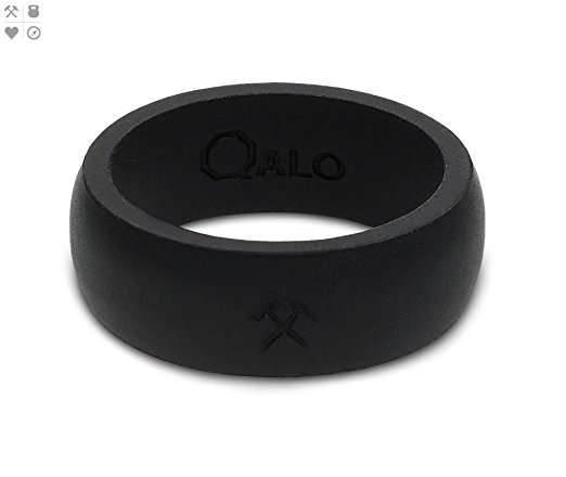 QALO Mens Silicone Wedding Ring- Designed for Every Day Use… Sizes 8-16