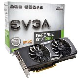 EVGA GeForce GTX 960 2GB SSC GAMING ACX 20 Whisper Silent Cooling Graphics Card 02G-P4-2966-KR