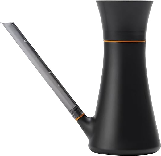 FISKARS Small Watering Can (40 oz.) for Indoor Gardening - Anti-Drip and Removable Nozzle - Made with Recycled Plastic
