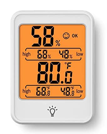 Sainlogic Digital Hygrometer Thermometer Indoor Room Thermometer and Humidity Gauge with Temperature Humidity Monitor