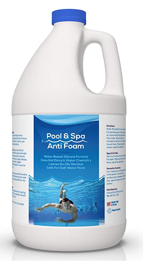 Pool & Spa Anti Foam Defoamer Concentrate - 1 Gallon