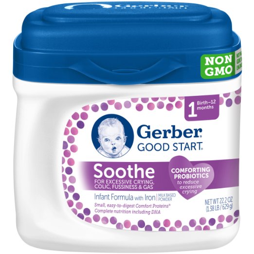 Gerber Good Start Soothe Non-GMO Powder Infant Formula, Stage 1, 22.2 Ounce