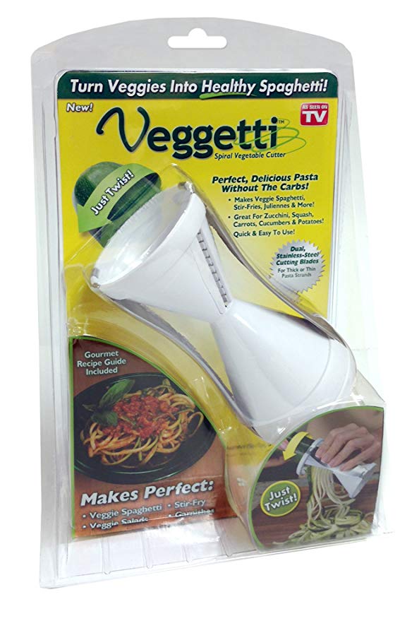 Ontel Veggetti Spiral Vegetable Slicer, Makes Veggie Pasta