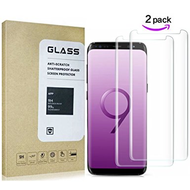 Samsung Galaxy S9 Screen Protector - OLINKIT[2-Pack][Bubble-Free]Premium HD Clear 9H Screen Protector Film [Case Friendly] for Samsung Galaxy S9 2018 Release