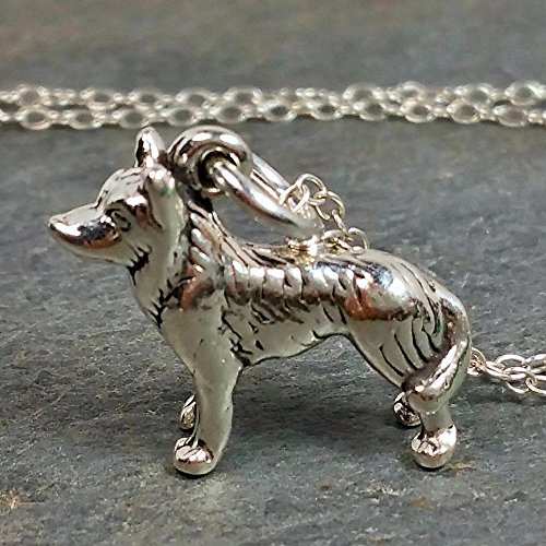 Siberian Husky Necklace - 925 Sterling Silver
