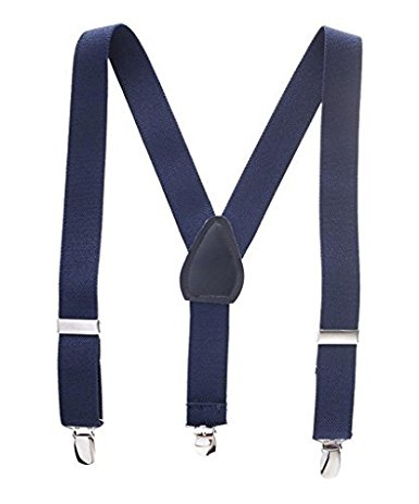 Buyless Fashion Kids And Baby Adjustable Elastic Solid Color 1 inch Suspenders