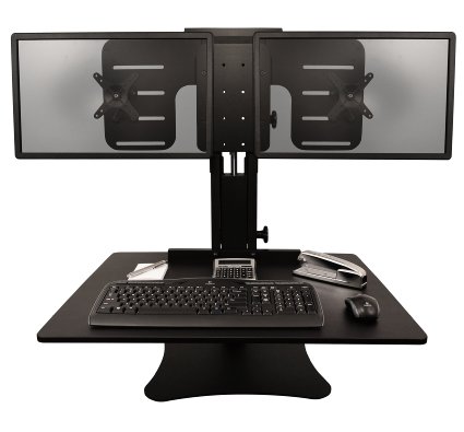 DC350 High Rise Dual Monitor Sit-Stand Desk Converter