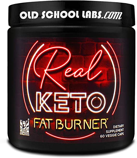 Old School Labs REAL KETO FAT BURNER - Antidote to Keto Plateaus - Thermogenic Weight Loss Supplement - for Men and Women - Fat Loss, Energy Boost, Appetite Control, Better Mood - 60 Veggie Diet Pills