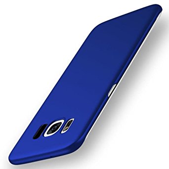 Samsung Galaxy S8 Case, YIHAILU Smoothly Shield Hard Cover Skin Shockproof Scratch Resistant Full Body Protective Ultra Thin Slim Case 5.8 Inch (Silky Blue)