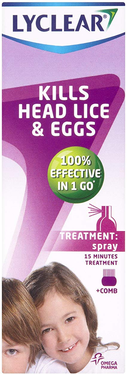 Lyclear kills Head Lice and eggs (Treatment Spray)