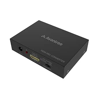 Avantree HAX05 - Convertisseur Audio TV Haute Qualité HDMI Arc avec Fonction Traversante, Sorties Audio Optique & Analogique, Support CEC