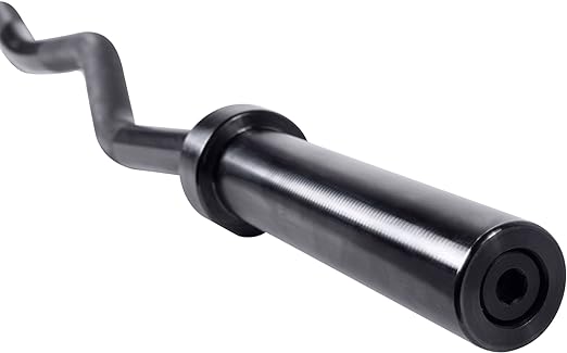 Cap Barbell OBT-57B 2-Inch Deluxe Curl Bar, Black, 57-Inches