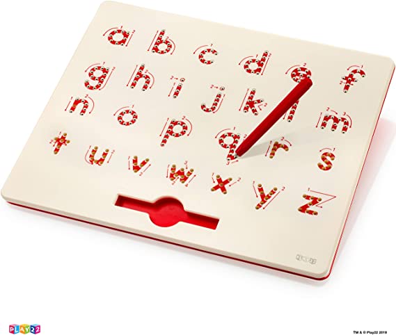 Play22 Magnetic Drawing Board - STEM Educational Learning ABC Letters Kids Drawing Board - Writing Board for Kids Erasable - Magnetic Doodle Board - Includes A Pen - Best Gift For Kids (Lowercase abc)