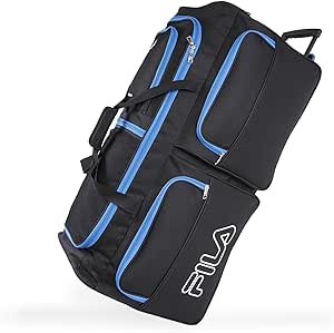 Fila 7-Pocket Large Rolling Duffel Bag, Azure, One Size