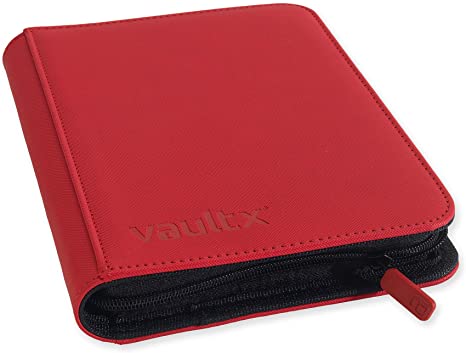 Vault X Premium eXo-Tec Zip Binder - 4 Pocket Trading Card Album Folder - 160 Side Loading Pocket Binder for TCG