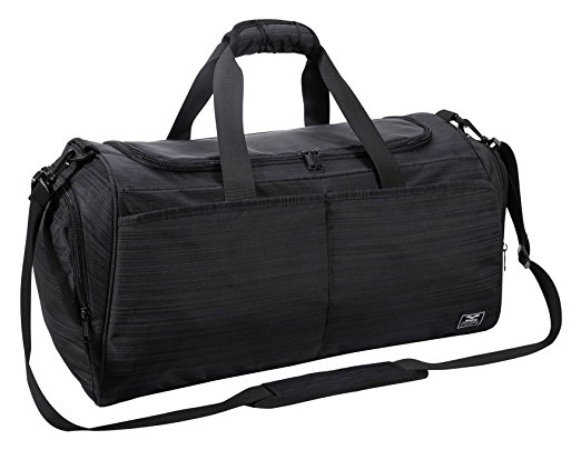 MIER Gym Bag for Women and Men Sports Duffle with shoe Compartment, 21"