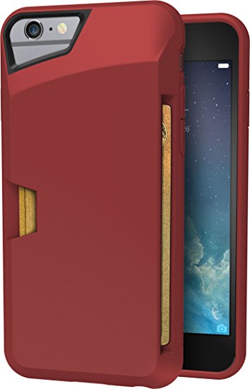 iPhone 6/6s Wallet Case - Vault Slim Wallet for iPhone 6/6s (4.7") by Silk - Ultra Slim Protective Phone Cover (Red Rouge)