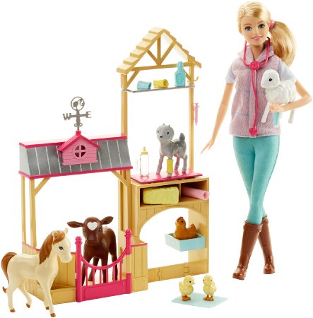 Barbie Careers Farm Vet Doll & Playset