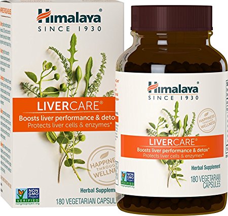 Himalaya LiverCare/Liv.52, 180 Vegetarian Capsules for Liver Detox 375mg by Himalaya