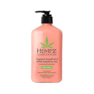 Hempz Body Lotion - Sugared Grapefruit & Raspberry Moisturizer Daily Moisturizing Cream, Shea Butter, Aloe, Body Moisturizer - Skin Care Products, Hemp Seed Oil - 17 Fl Oz