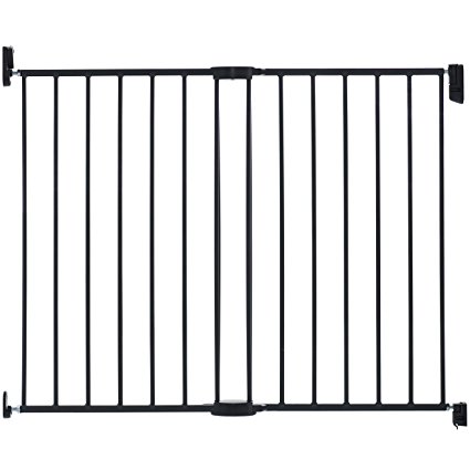 Munchkin Push to Close Extending Baby Safety Gate, Dark Grey