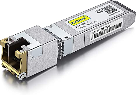 10GBase-T SFP  Transceiver, 10G T, 10G Copper, RJ-45 SFP  CAT.6a, up to 30 Meters, Compatible with Ubiquiti unifi UF-RJ45-10G