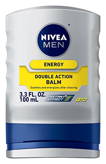 NIVEA FOR MEN Energy, Double Action Balm 3.30 oz (Pack of 3)