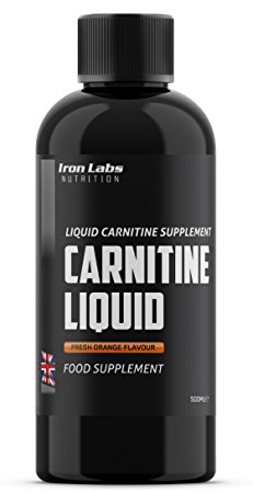 CARNITINE LIQUID | 1000mg L-Carnitine x 500ml | Rapid Absorption Carnitine - Fresh Orange Flavour - Made in UK
