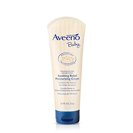 Aveeno Baby Daily Moisture Lotion with Natural Colloidal Oatmeal & Dimethicone, Fragrance-Free, 8 oz
