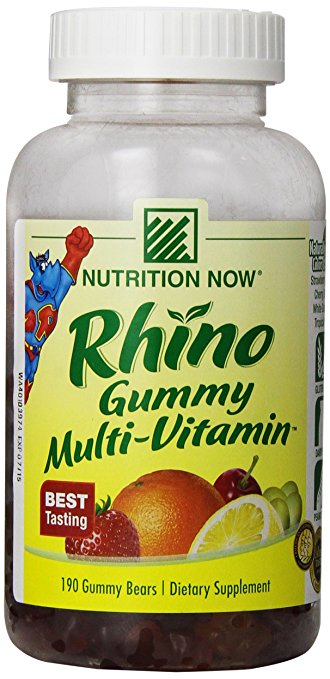 Nutrition Now Rhino Gummy Bear Vitamins, 190 Chews
