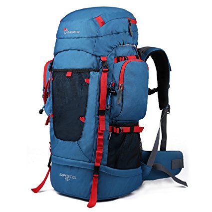 Mountaintop 55L/70L 10L Hiking Backpack Internal Frame Backpack Backpacking Trekking Bag